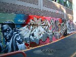 SMFA courtyard wall full view